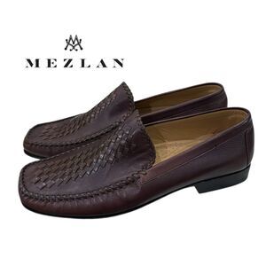 New Mezlan Men's Lawrence Mefium Brown Leather Slip-on Loafers 10
